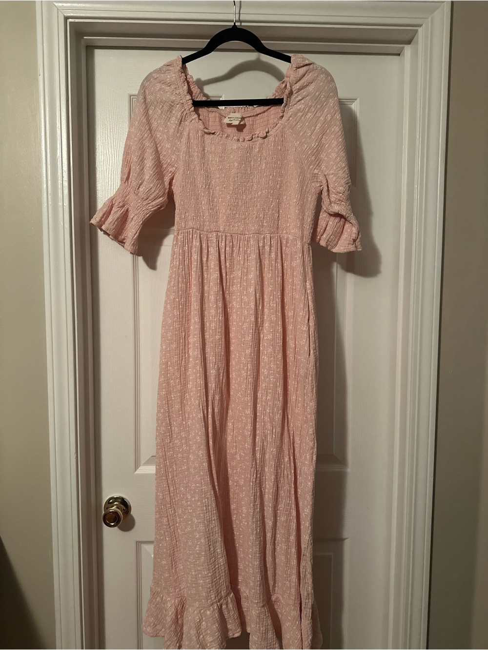 Pink Ruffled Maxi Dress - Lightweight Summer Styles